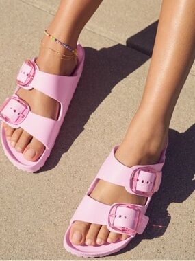 BIRKENSTOCK Arizona Big Buckle Women's 40 US 9 EVA Sandals Pink Fondant